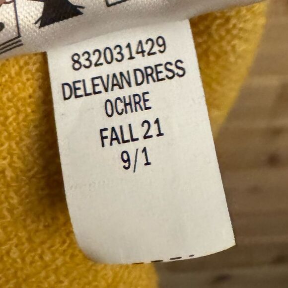 Daily Practice Size XSmall Delevan Ochre Yellow Dolman - Picture 13 of 13